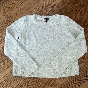 Eileen fisher gray marled lightweight sweater sz small